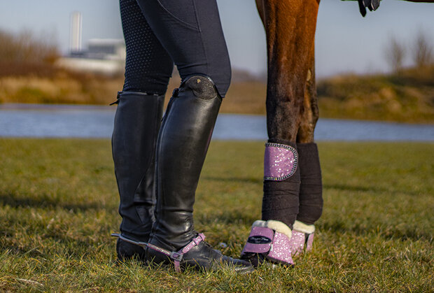 springschoenen glitter roze